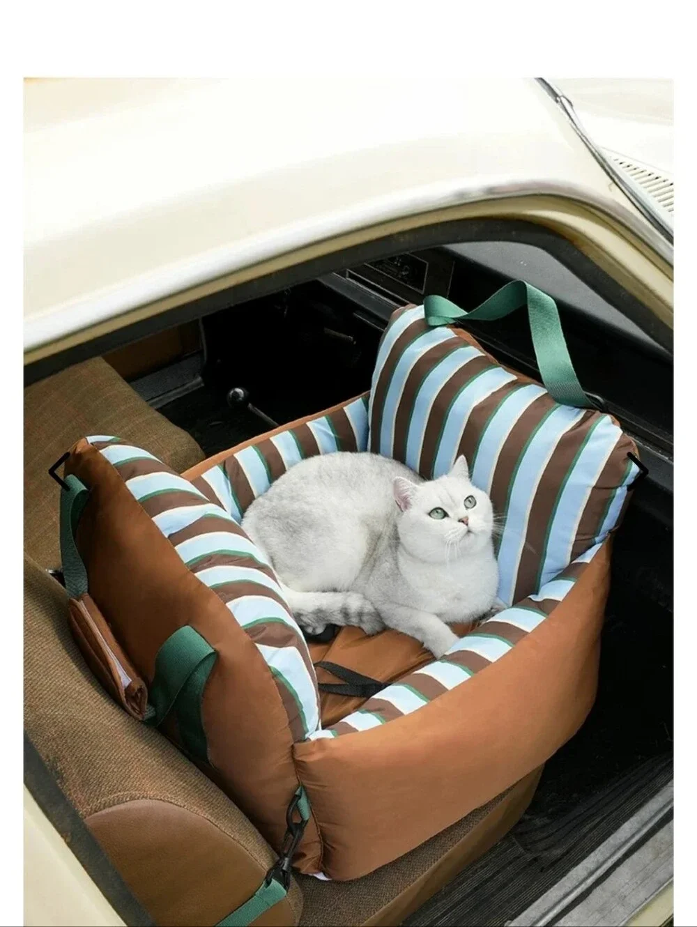 Striped Car Seat Pet Bed Zeze